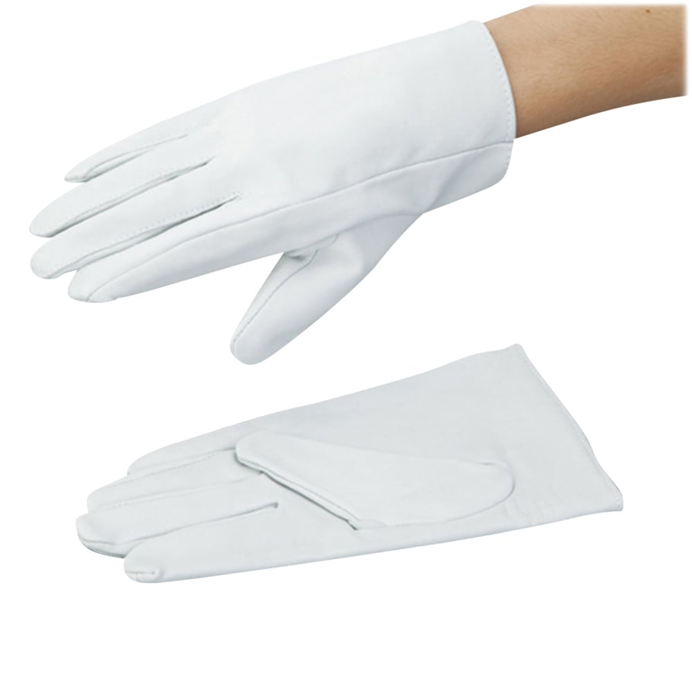 牛表革手袋　ストレートタイプ　白　235mm　L　No.707 1双