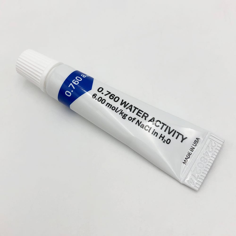 水分活性標準液0.760Aw（6mol NaCl）1箱（10本入）成績証明書付属 1箱(10本入)