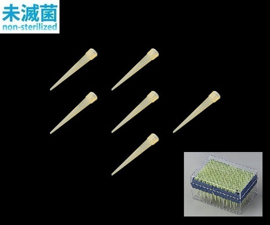 アイビスピペットチップ（ボックス） 1～200μL 96本×10箱 ピペットマン（ギルソン）タイプ　I-796C 1ケース(96本×10ボックス入)