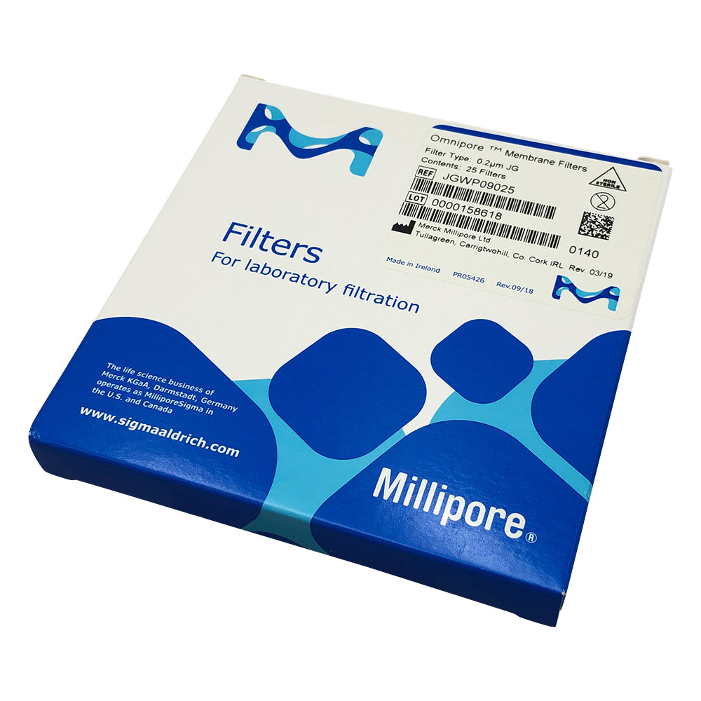 OmniporeTM Membrane (for both aqueous and solvent systems) 0.2μm×φ90mm 25 sheets JGWP09025 1 box (25 sheets)