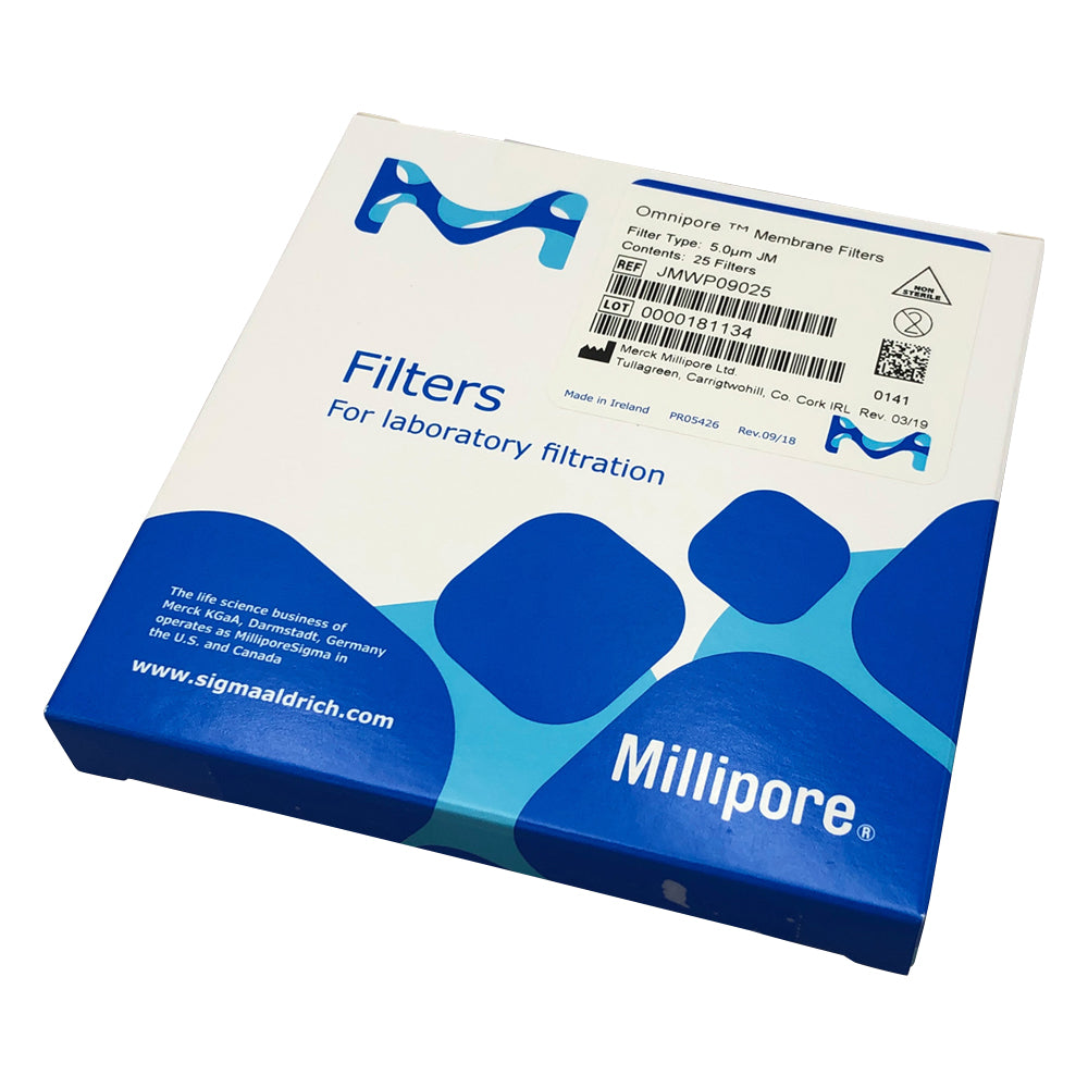 OmniporeTM Membrane (for both aqueous and solvent systems) 5μm×φ90mm 25 sheets JMWP09025 1 box (25 sheets)