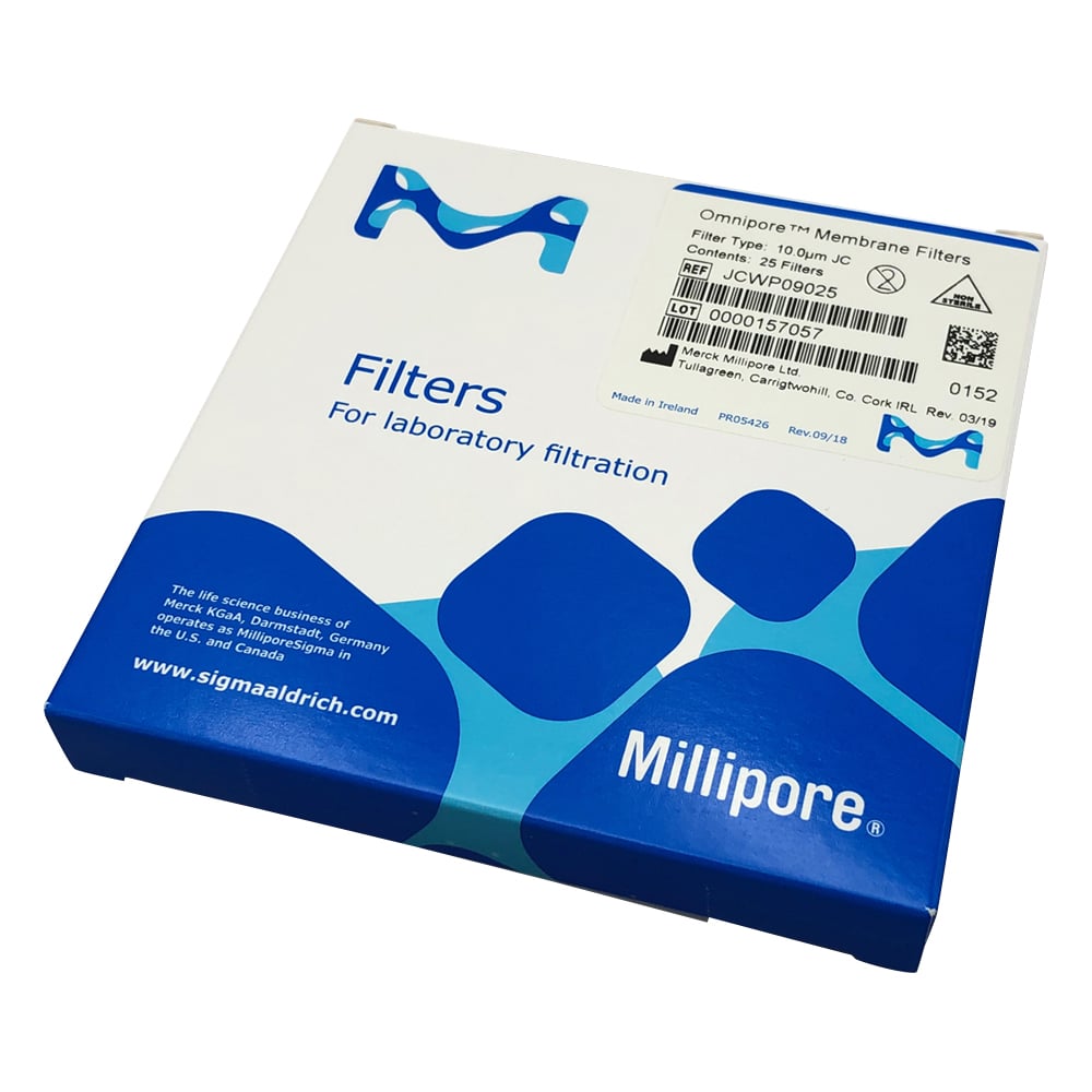OmniporeTM Membrane (for both aqueous and solvent systems) 10μm×φ90mm 25 sheets JCWP09025 1 box (25 sheets)