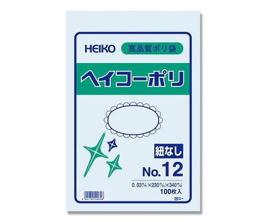 HEIKO 폴리에틸렌봉투 230×340 두께 0.03mm 1봉(100장입) No.12 1봉(100장입)