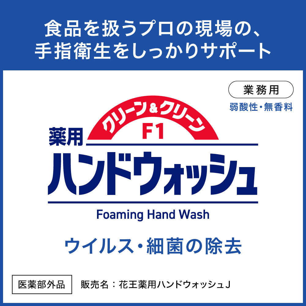 약용 핸드 워시 (클린 &amp; 클린 F1) 4L 리필용 1개