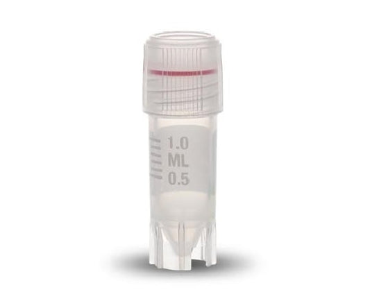 Cryovial O-ring seal type 1.2mL External thread, self-supporting 1 box (100 pieces x 10 bags) T308-1A 1 box (100 pieces x 10 bags)