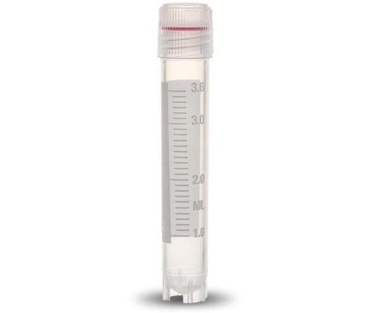 Cryovial O-ring seal type 4mL External thread, self-supporting 1 box (100 pieces x 10 bags) T308-4A 1 box (100 pieces x 10 bags)