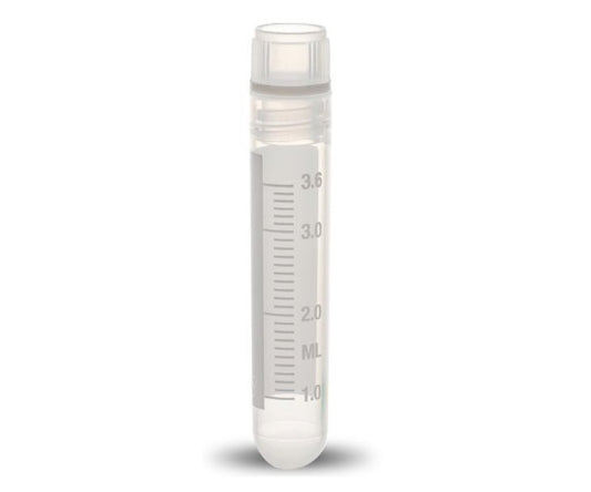 クライオバイアル Oリングシールタイプ 4mL 内ネジ・丸底 1箱（100個×10袋入）　T311-4 1箱(100個×10袋入)
