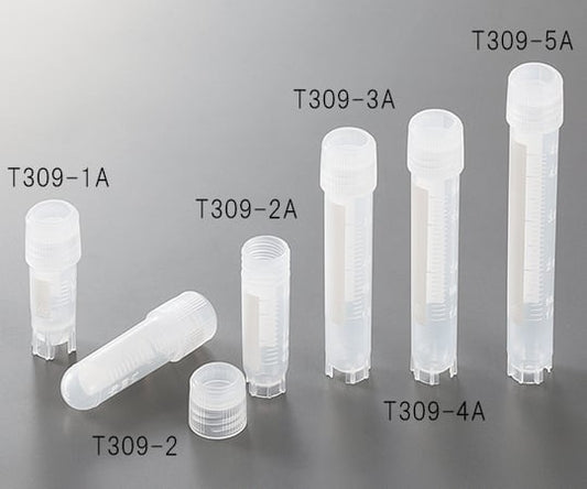 クライオバイアル リップシールタイプ 2mL 外ネジ・丸底 1箱（100個×10袋入）　T309-2 1箱(100個×10袋入)