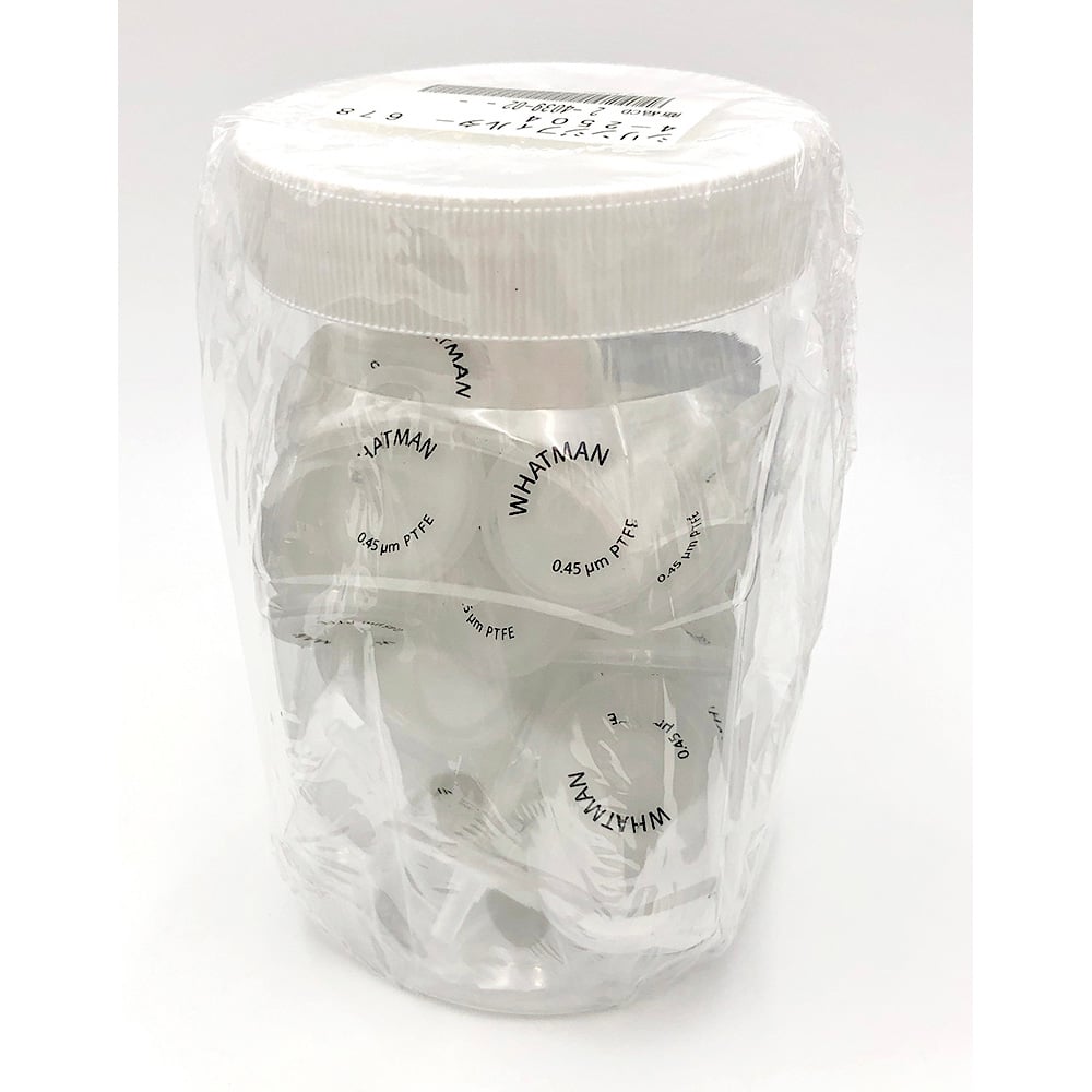 シリンジフィルター PTFE 0.45μm 1箱（50個入）　6784-2504 1箱(50個入)