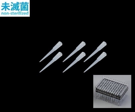 アイビスピペットチップ（ボックスパック）　0.2～20μL　96本／箱×10箱　ナチュラル　I-296C 1箱(96本×10ボックス入)
