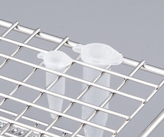 Tube rack (stainless steel) SR-50 1 pc., can store 5 tubes x 10 rows