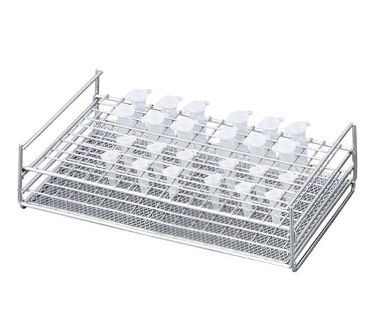 Tube rack (stainless steel) SR-50 1 pc., can store 5 tubes x 10 rows