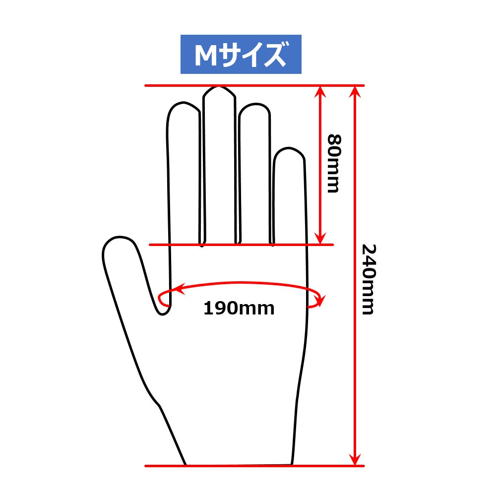 サニーフーズニトリル手袋エコノミー　白　M　100枚入　3.5g white box 1箱(100枚入)