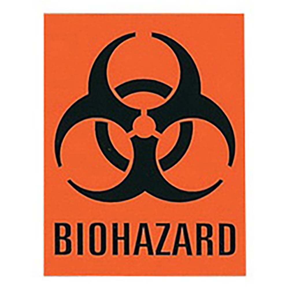 バイオハザードステッカー 1箱（6ラベル×10枚入）　KBH-2 1箱(6ラベル×10枚入)