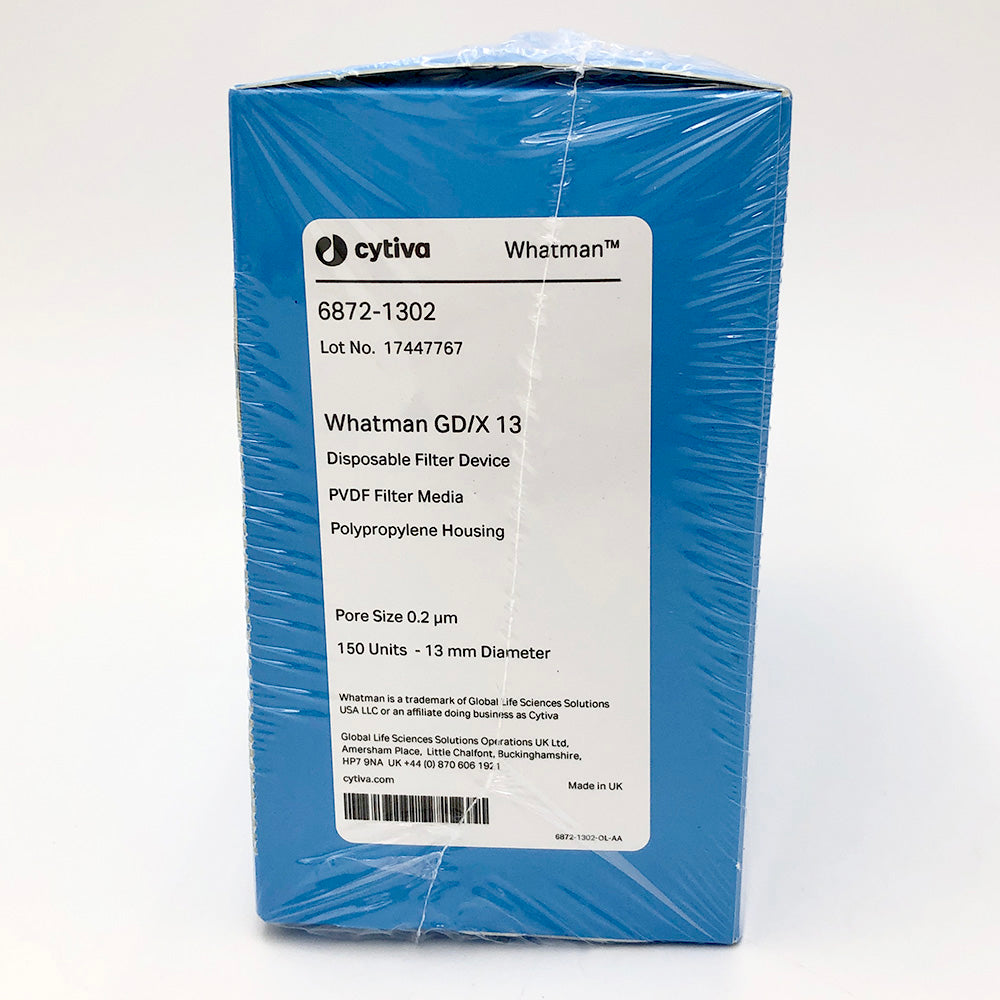 シリンジフィルター GD/X φ13mm・0.2μm PVDF 1箱（150個入）　6872-1302 1箱(150個入)