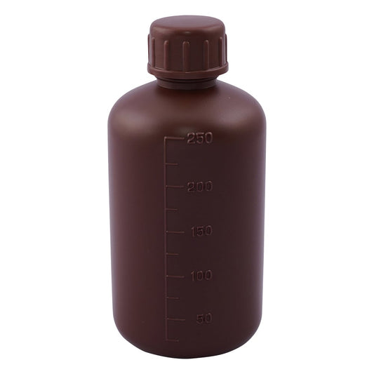 細口丸型遮光瓶SCC（茶）250mL 5個×2袋入 1パック(5個×2袋入)