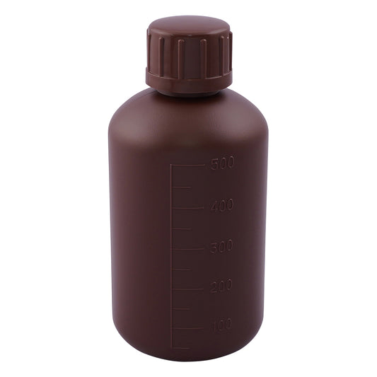 細口丸型遮光瓶SCC（茶）500mL 2個×5袋入 1パック(2個×5袋入)