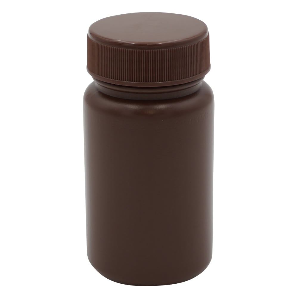 広口丸型遮光瓶SCC（茶）100mL 5個×2袋入 1パック(5個×2袋入)