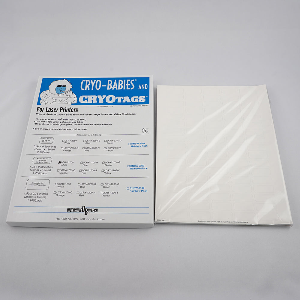 마이크로 튜브용 라벨 1.5mL용 화이트 1상자(85장×20라벨입) M-40072