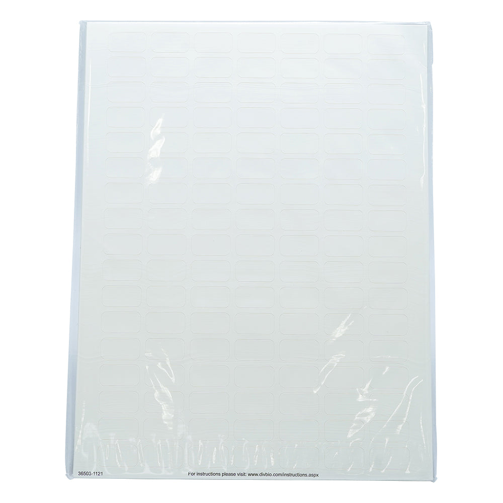 マイクロチューブ用ラベル 0.5mL用ホワイト 1箱（119枚×20ラベル入）　M-40073 1箱(119枚×20ラベル入)