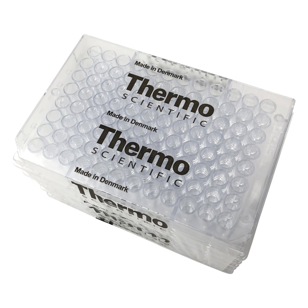 マイクロウェルプレート（96ウェルプレート） 平底（フタ無し）・未滅菌 1箱（5枚×12袋入）　269620 1箱(5枚×12袋入)