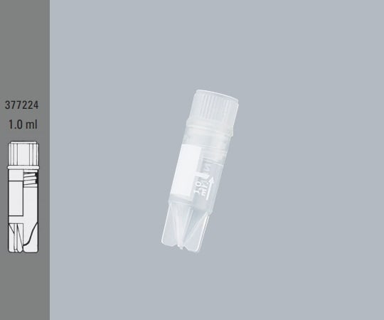 1mL Cryotube (Star Foot/Inner Cap) 41 x φ12.5 500 tubes 377224 1 box (50 tubes x 10 bags)