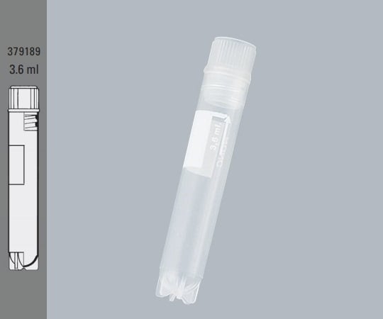3.6ml Cryotube (Star Foot/Inner Cap) 71 x φ12.5 400 tubes 379189 1 box (50 tubes x 8 bags)