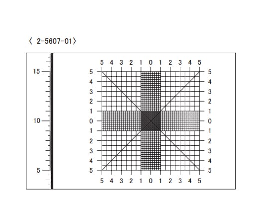 Microscope scale (sheet gauge) Section gauge NHW-01 1 piece