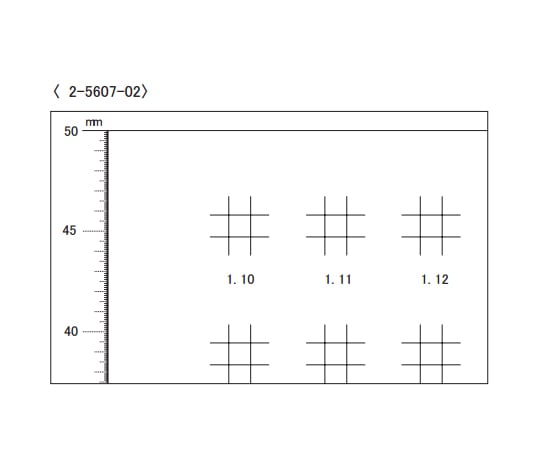 현미경용 스케일(시트 게이지) 스퀘어 게이지 NHW-06 1개
