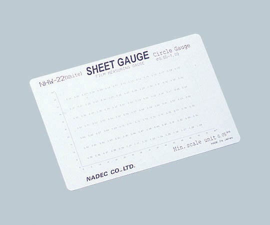 Microscope scale (sheet gauge) Circle gauge NHW-22 (white) 1 piece