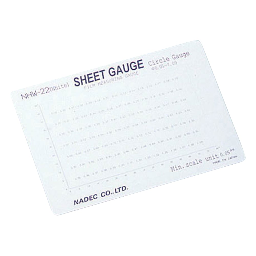 Microscope scale (sheet gauge) Circle gauge NHW-22 (white) 1 piece
