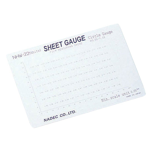 Microscope scale (sheet gauge) Circle gauge NHW-22 (white) 1 piece