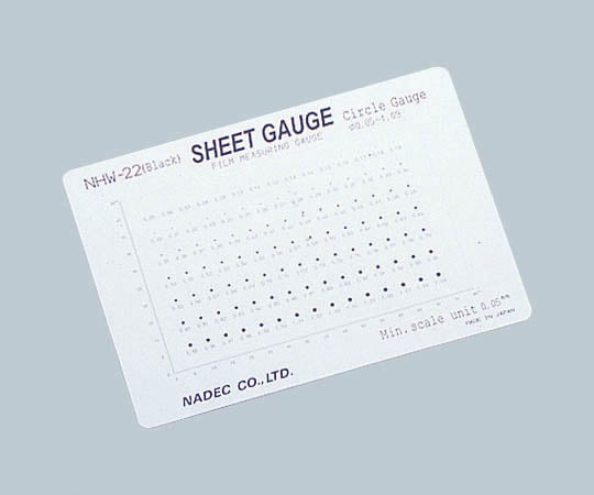 Microscope scale (sheet gauge) Circle gauge NHW-22 (black) 1 piece