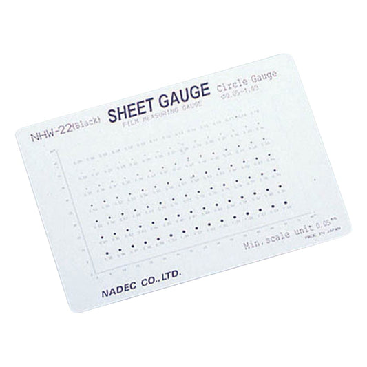 Microscope scale (sheet gauge) Circle gauge NHW-22 (black) 1 piece