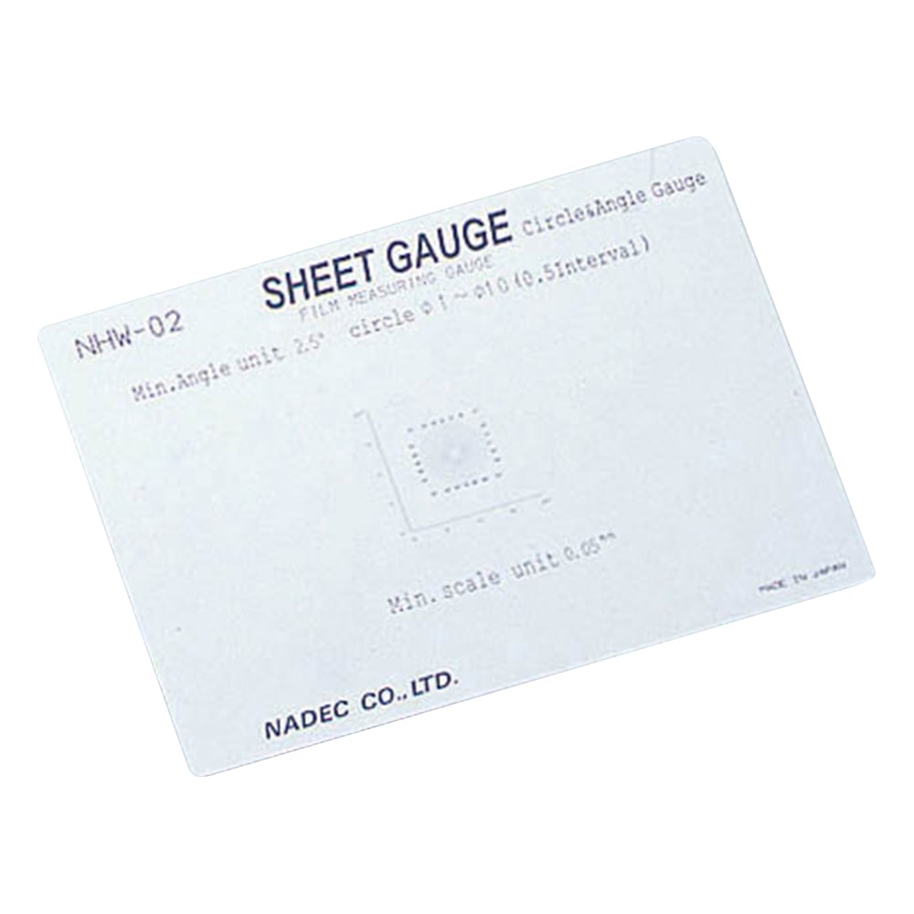 Microscope scale (sheet gauge) Angle gauge NHW-02 1 piece