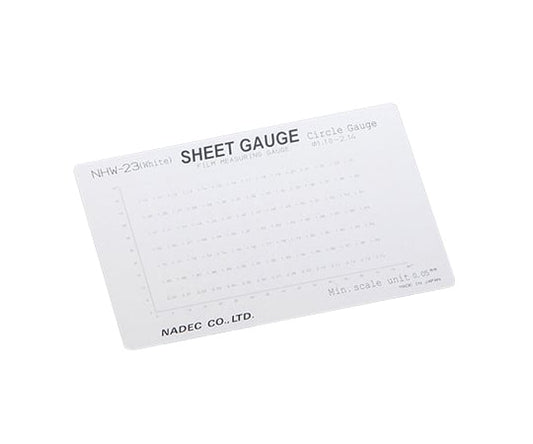 顕微鏡用スケール(シートゲージ)　サークルゲージ　NHW-23(white) 1個