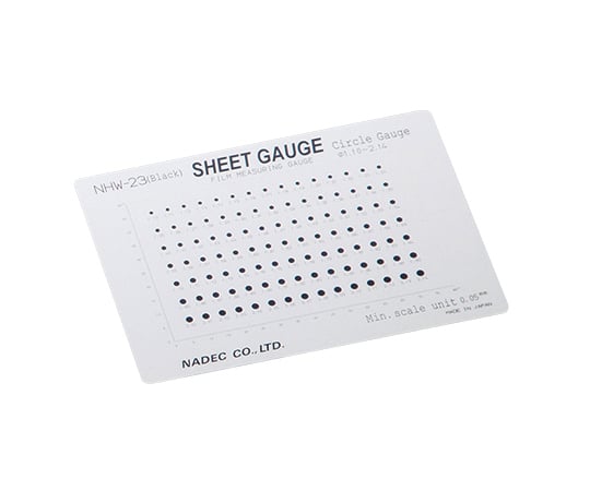 Microscope scale (sheet gauge) Circle gauge NHW-23 (black) 1 piece