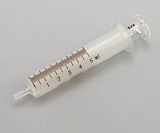 White hard syringe, glass tip, 5mL, 00200414, 1 unit