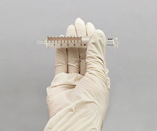 White hard syringe, glass tip, 5mL, 00200414, 1 unit