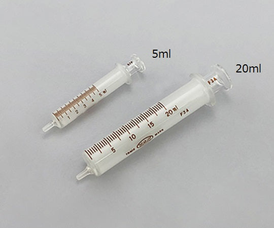 White hard syringe, glass tip, 200mL, 01000021, 1 unit