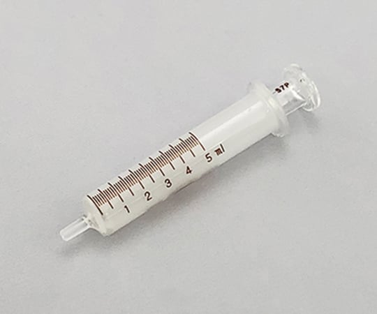 White hard syringe, glass tip, 5mL, 00200414, 1 unit