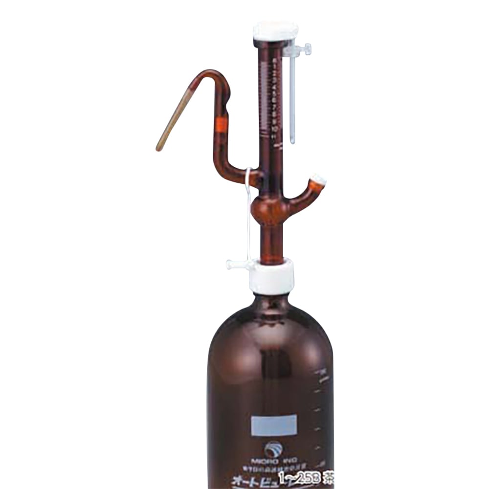 Autoburette (with brown bottle, brown) 10mL 10B 1 piece