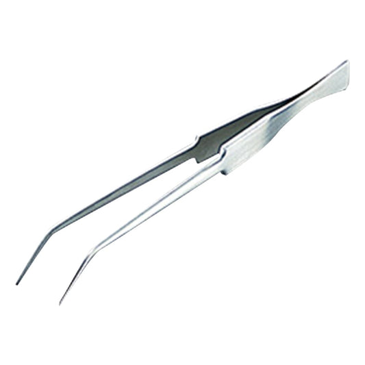 Laboratory tweezers (curved tip) 19cm x 1