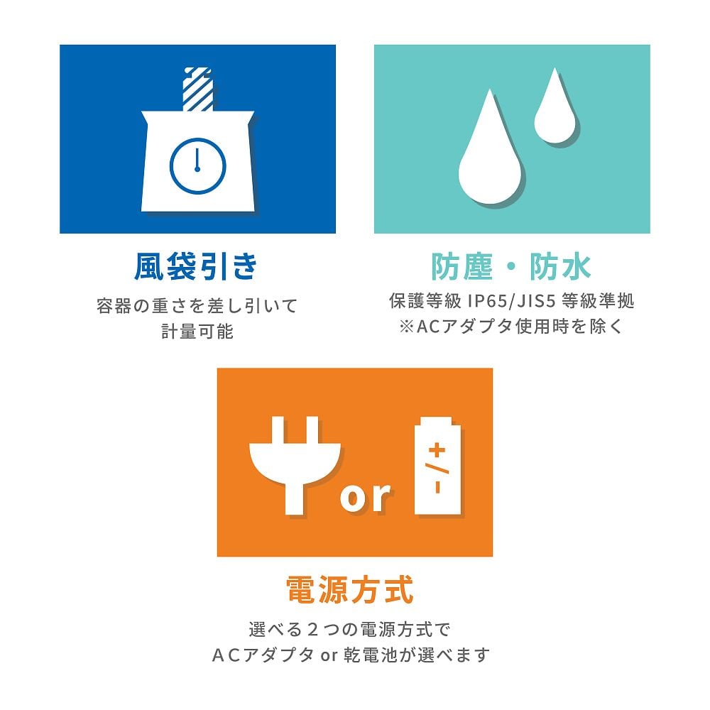 防塵・防水コンパクトスケール HL-WPシリーズ  ひょう量:300g 最小表示:0.1g  　HL-300WP 1台