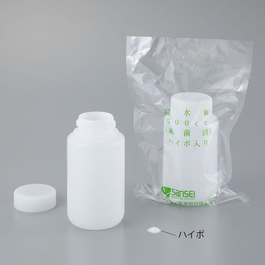 Sterile water collection bottle, 500mL hypo, 100 bags, 1 box (1 bottle x 100 bags)