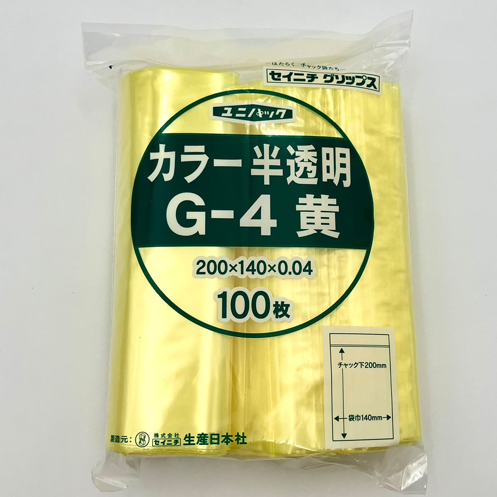 Unipack Color Semi-transparent 140 x 200 mm (yellow) 1 bag (100 sheets) G-4 1 bag (100 sheets)