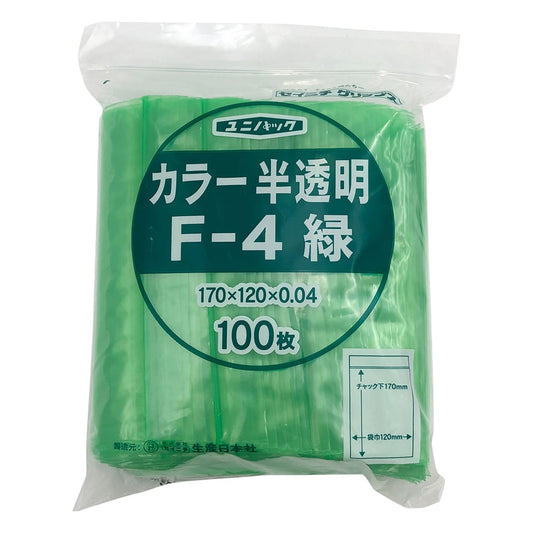 Unipack Color Semi-transparent 120 x 170 mm (green) 1 bag (100 sheets) F-4 1 bag (100 sheets)