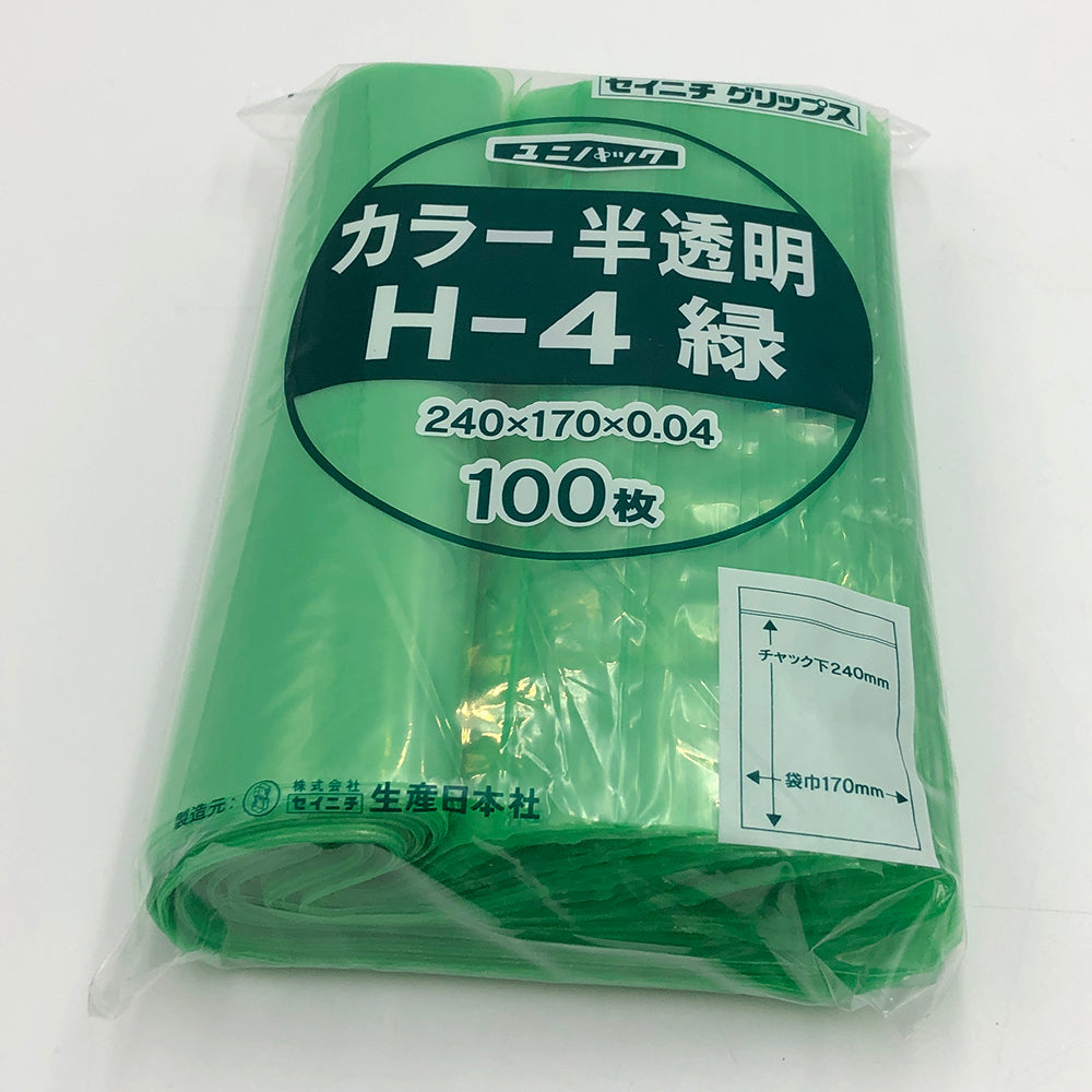 Unipack Color Semi-transparent 170 x 240 mm (green) 1 bag (100 sheets) H-4 1 bag (100 sheets)
