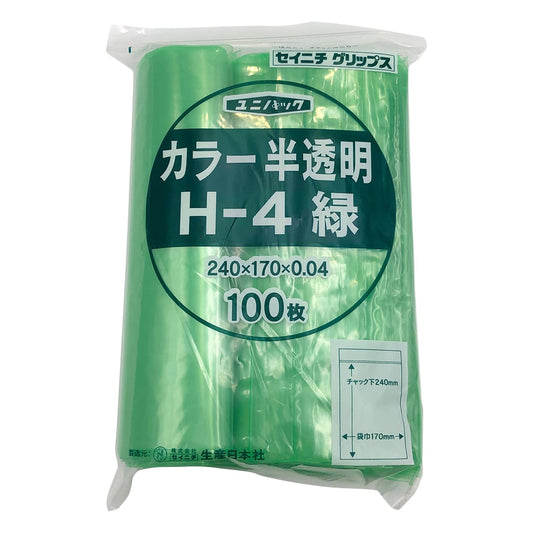 Unipack Color Semi-transparent 170 x 240 mm (green) 1 bag (100 sheets) H-4 1 bag (100 sheets)