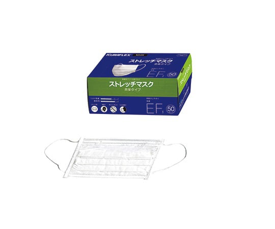 Stretch Mask, Easy to Breathe, Economy, 1 box (50 pieces) EF, 1 box (50 pieces)